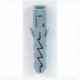 Chevilles ROMUS nylon standard gris 5x25mm réf.94158 blister de 100
