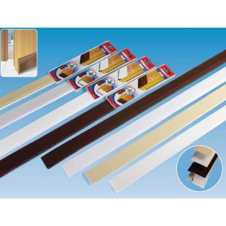 Bas-de-porte adhésif GEKO rigide blanc