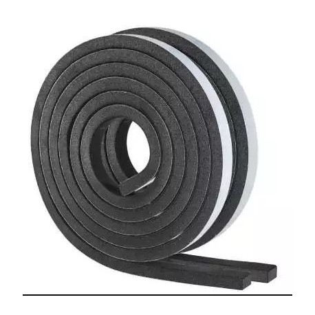 Joint de calfeutrage adhésif GEKO mousse à cellules fermées noir 15mmx10mmx5m