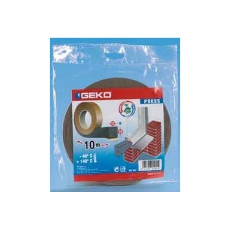 Joint adhésif précomprimé GEKO bande d'étanchéité 10mmx10x10m
