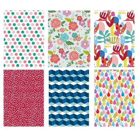 Papier cadeau Classic "permanent" DART 60 rouleaux 2mx0m70 coloris assortis