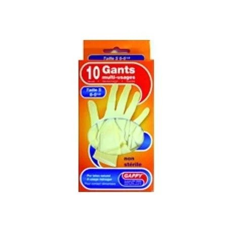 Boîte de 10 gants en latex Gappy jetables multi-usages DART Taille S