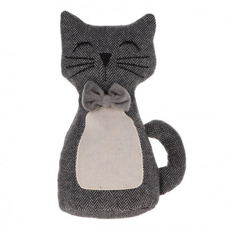 Butée de porte LUANCE Chat Noir/Blanc