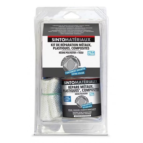 KIT RÉPARATION TISSU+RESINE SINTO (0,25M²) 250G