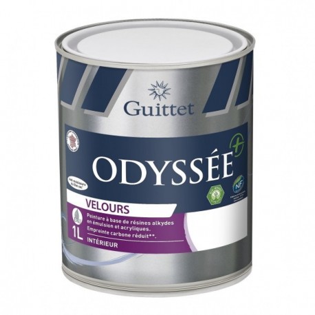 Peinture GUITTET Odyssée+ velours blanc 1L