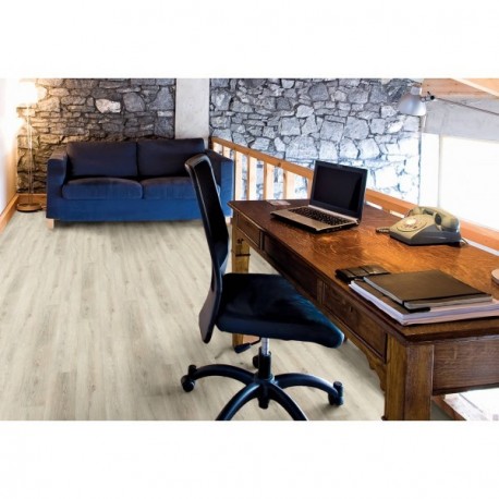 Revêtement de sol DECORALIA VCR 40 clic Chêne cérusé clair paquet de 1,75m² lames de 122x18cm