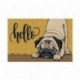 Tapis brosse coco 15mm Hello Chien 40x60cm