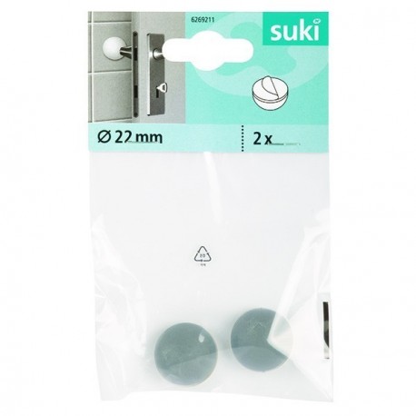 2 protections murales adhésives FIX-O-MOLL gris Ø.22mm