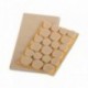 Set 22 patins feutre parquet FIX-O-MOLL Premium adhésif beige 100mmx200mm