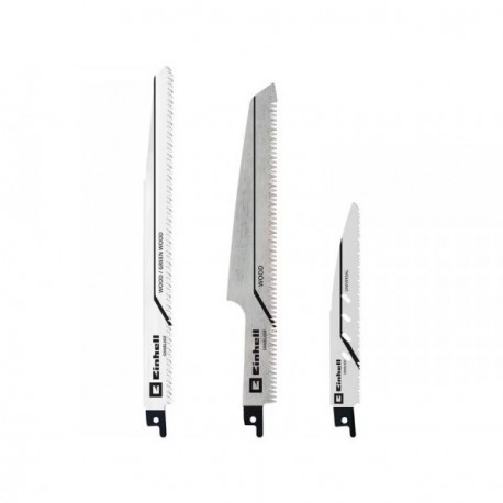 Jeu de 3 lames pour scie sabre EINHELL