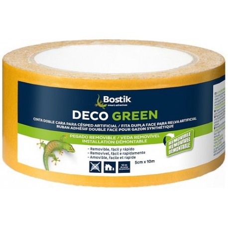 Adhésif double face BOSTIK DECO GREEN pour gazon 10mx5cm