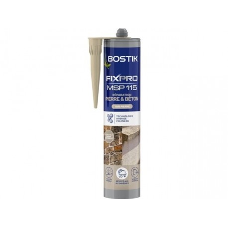 Colle de réparation pierres et bétons BOSTIK FIXPRO MSP115