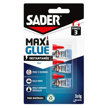 Colle SADER Maxiglue gel 3x1g