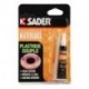 Colle SADER plastique souple avec rustine PVC 12ml