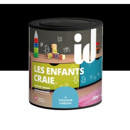 Peinture ID Les Enfants Craie noir 0,5L