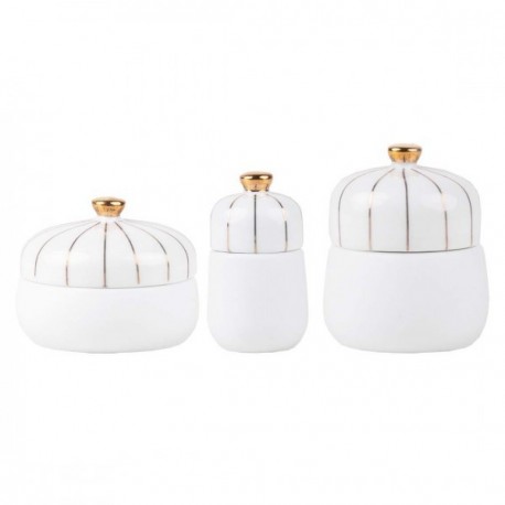 RADER Lot de 3 Boîtes en porcelaine