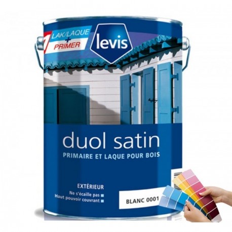Peinture LEVIS Duol satin blanc 1L