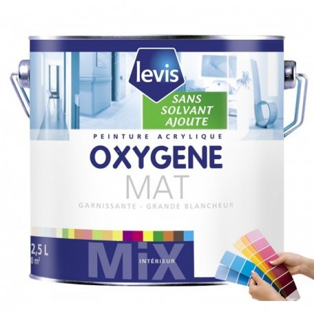 Peinture LEVIS Oxygène mat blanc 1L