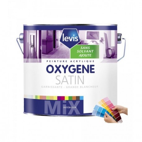 Peinture LEVIS Oxygène satin blanc 1L