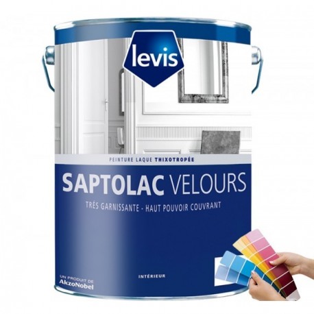 Peinture LEVIS Saptolac velours blanc 1L