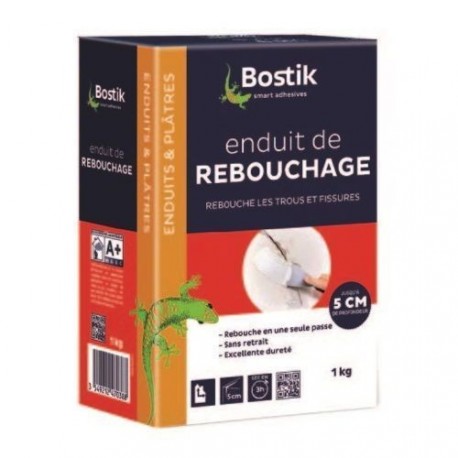 Enduit de rebouchage poudre BOSTIK Gamme GSB 1kg