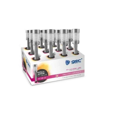 Borne solaire Antorcha nickel GARSACO 6000-6500K IP44