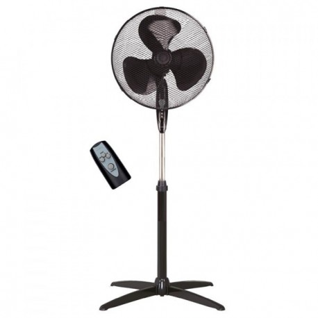 Ventilateur sur pied Khela GARSACO 45W noir avec commande