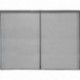 Rideau moustiquaire aimantée LUANCE spécial baie vitrée 300x220cm gris