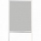 Chassis moustiquaire PVC/ALU LUANCE 130X160CM blanc toile noire