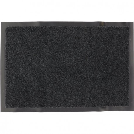 Tapis polyester/pvc LUANCE gris chine blanc 40x60cm