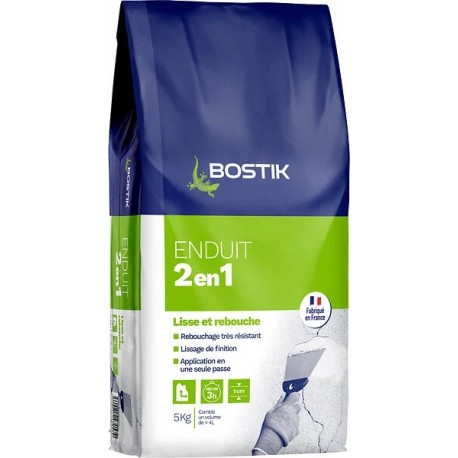Enduit multi-usages 2-en-1 poudre BOSTIK Gamme GSB 5kg