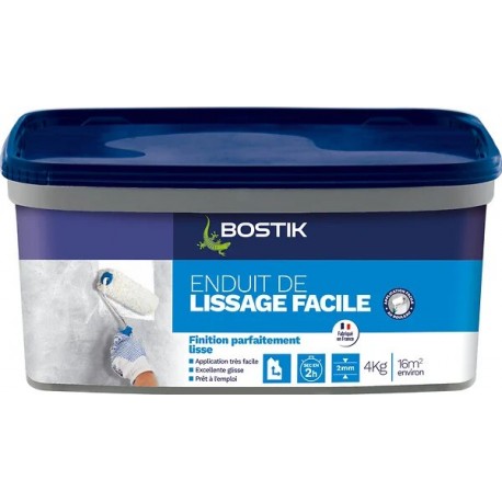 Enduit de lissage facile pâte BOSTIK Gamme GSB 4kg