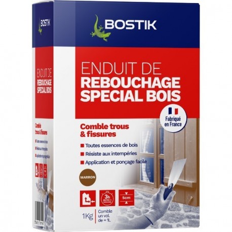 Enduit de rebouchage poudre BOSTIK Gamme GSB 1kg