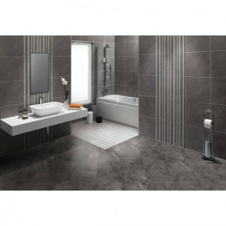 Revêtement de sol DECORALIA VCR clic 55 Béton ciré paquet de 1,47m² dalles de 60,3x30,5cm