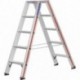 Escabeau double à marches HYMER 2x5 marches 802410 802410