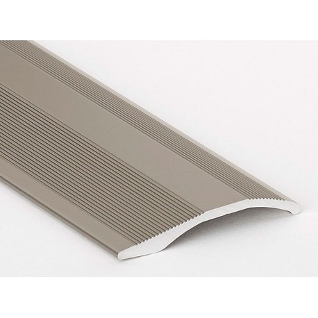 Seuil multi-niveaux ROMUS adhésif alu titane 1m