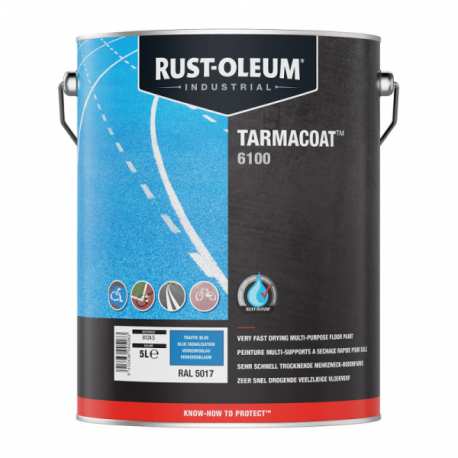 Peinture RUST-OLEUM Tarmacoat RAL 9016 blanc signalisation 5L