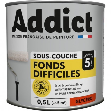 Sous-couche ADDICT fonds difficiles blanc 0,5L