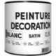 Peinture acrylique TDP Décoration satin blanc 0,5L