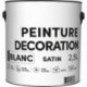 Peinture acrylique TDP Décoration satin blanc 2,5L