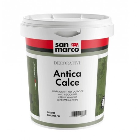 Peinture minérale SAN MARCO Antica Calce blanc 1L