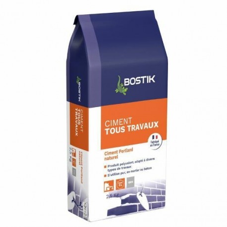 Ciment tous travaux BOSTIK gris 2,5kg