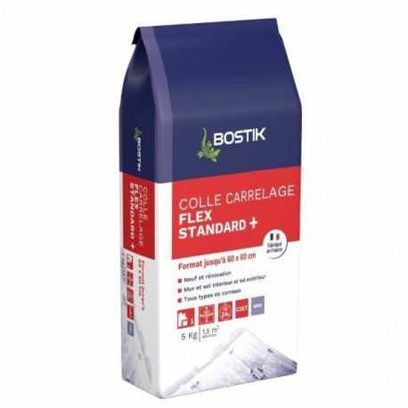 Colle tous carreaux tous terrains BOSTIK gris 5kg