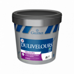 Peinture GUITTET Dulivelours acrylique blanc 3L