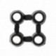 Raccord De Fixation Noir LUANCE X2
