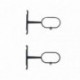 LUANCE SUPPORT COURT X2 30X15CM CHROME