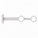 LUANCE SUPPORT DOUBLE EXT D28CM 190MM X1 BLANC MAT