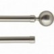 LUANCE KIT EXT 210-380 CM D19 ARGENT DOUBLE BARRES EMBOUT PALOMA