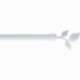 LUANCE KIT EXT 120-210 CM D19 EMBOUT FEUILLE BLANC MAT