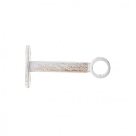 Supports simples fer forgé LUANCE D90mm x2 Blanc/Or